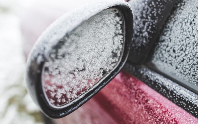 Frosted Car Mirror